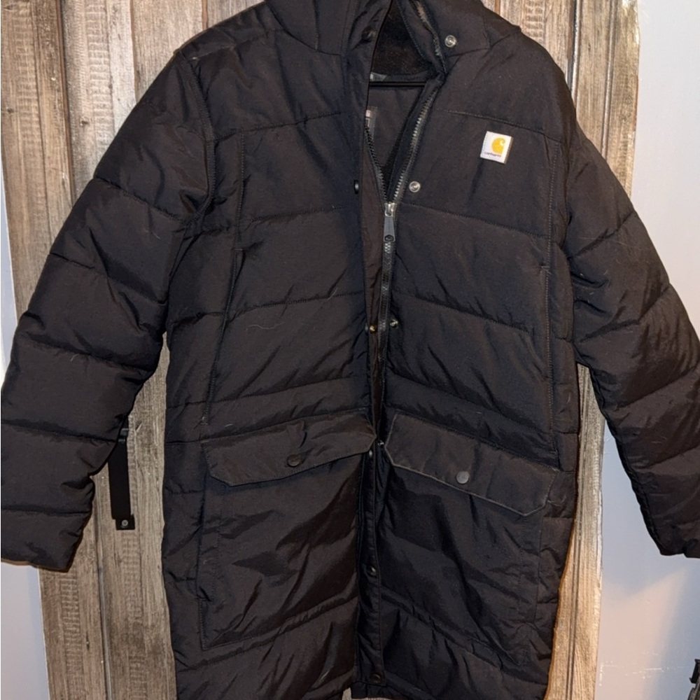 Carhartt Quilted Black Parka women’s